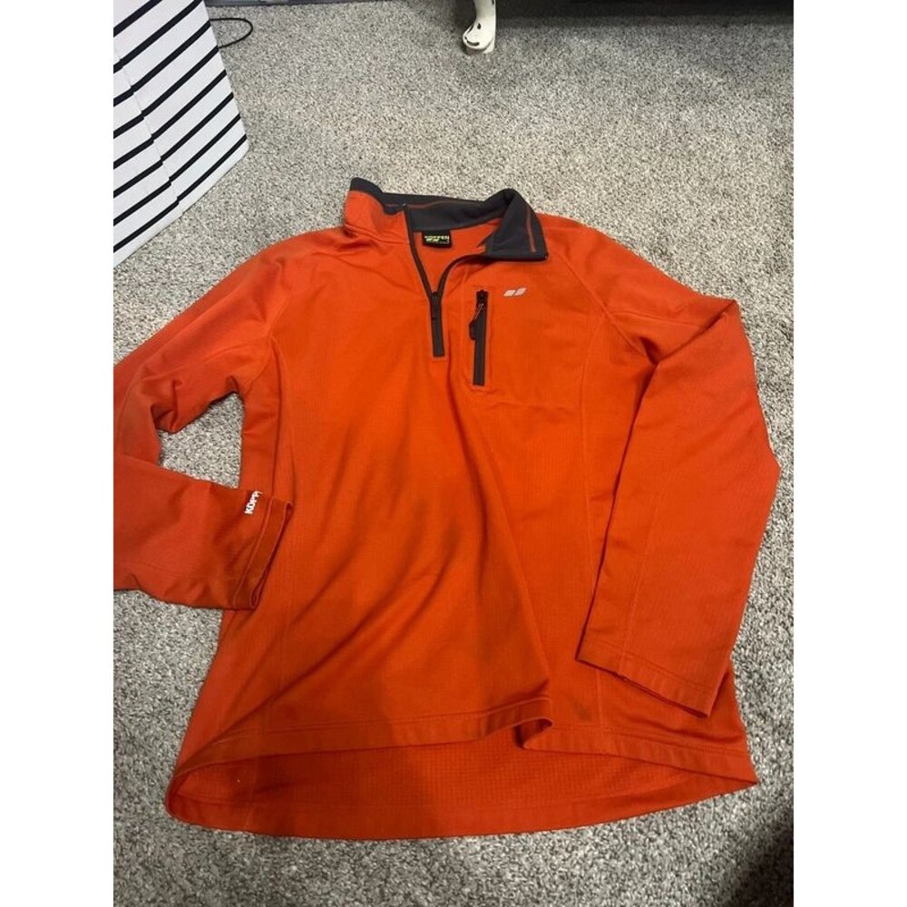 Koppen orange half zip sweatshirt large
